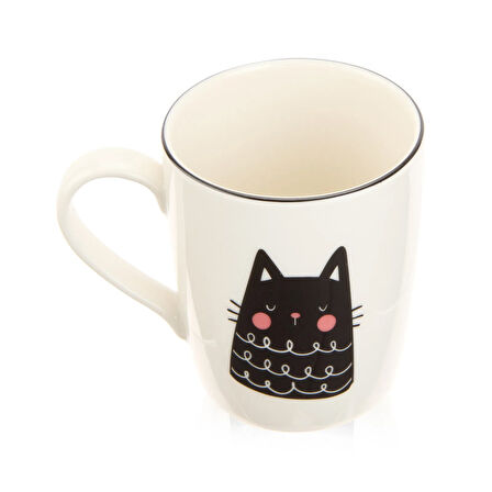 Kitchen Cutie Cat Desenli Kupa - Renkli - 290 ml