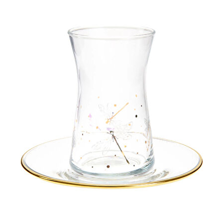 Dragonfly 12 Parça Çay Seti - Renkli - 170 ml