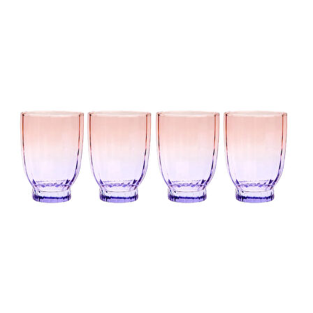 Elite 4'lü Meşrubat Bardağı - Mor - 320 ml