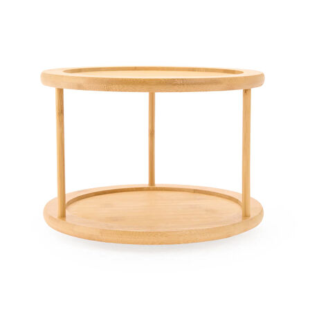Houseware Katlı Döner Tabla - Bej - 25x21 cm