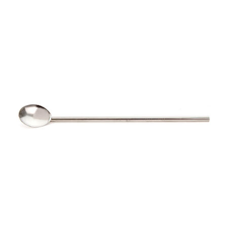 Houseware 5 Parça Çelik Kaşıklı Pipet Seti - Inox - 21 cm