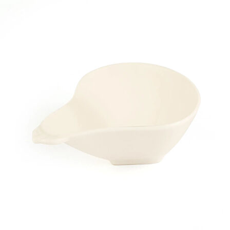 Armut Şekilli Küçük Çerezlik - Beyaz - 8,5 cm