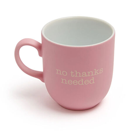 No Thanks Needed Kupa - Pembe - 400 ml