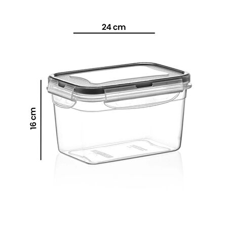 Fresh Box Dikdörtgen Derin Saklama Kabı - 4500 ml