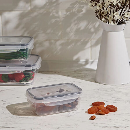 Fresh Box Dikdörtgen Bölmeli Saklama Kabı - 400 ml