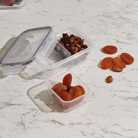 Fresh Box Dikdörtgen Bölmeli Saklama Kabı - 400 ml