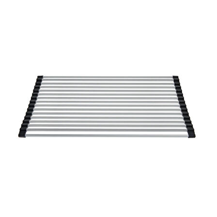 Lavabo Üstü Katlanabilen Mutfak Rafı - Gri