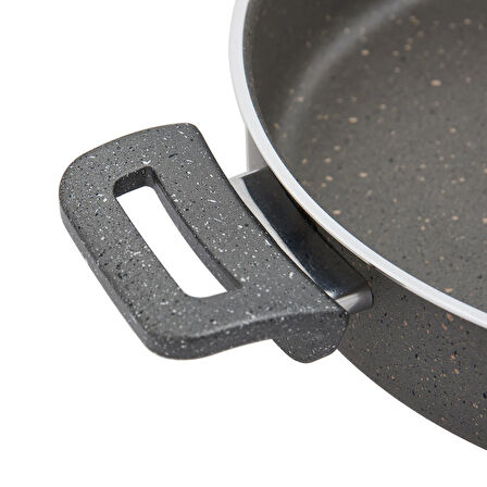 Granit Karnıyarık Tenceresi - Gri - 28 cm