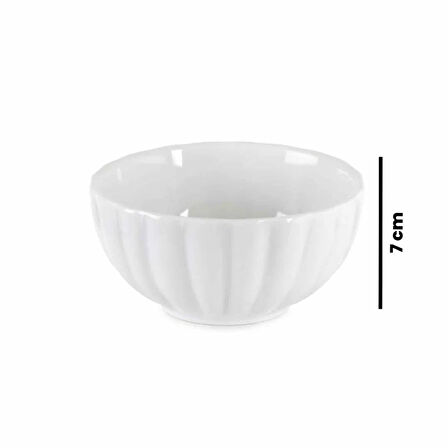 6'lı Sosluk - Beyaz - 7 cm