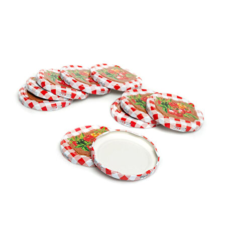 10'lu Kavanoz Kapağı - 8,2 cm - Asorti