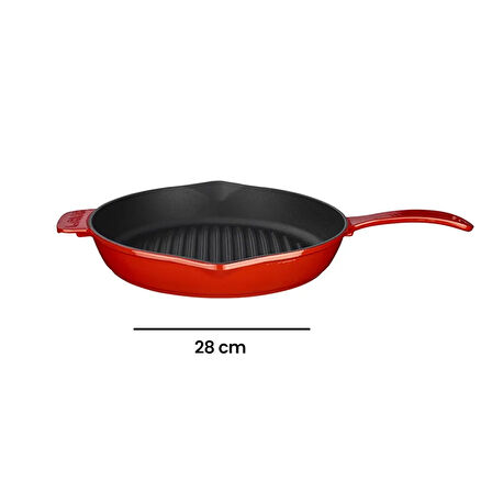 Grill Döküm Tava - 28 cm