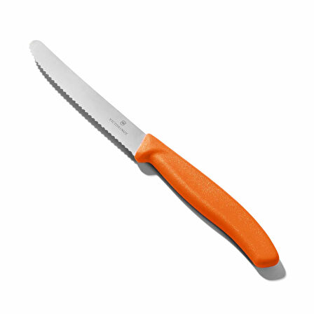 6.7836.L119 Tırtıklı Domates ve Sosis Bıçağı - Turuncu - 11 cm