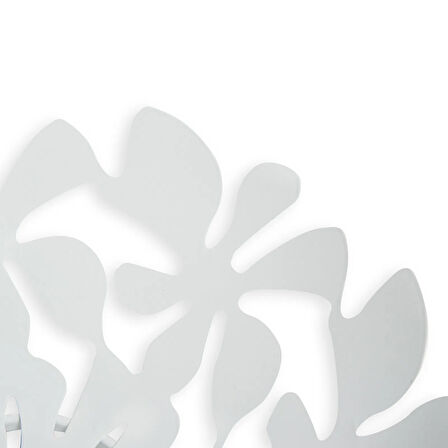 Metal Meyvelik - Beyaz - 30 cm