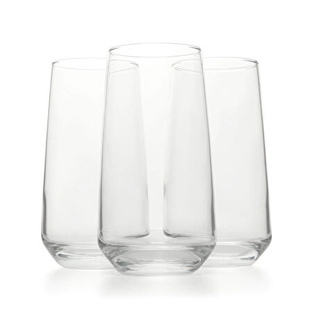 Lal 3'lü Bardak - 480 ml