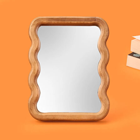 Bath Wavy Ayna - Kahverengi - 22,5 cm