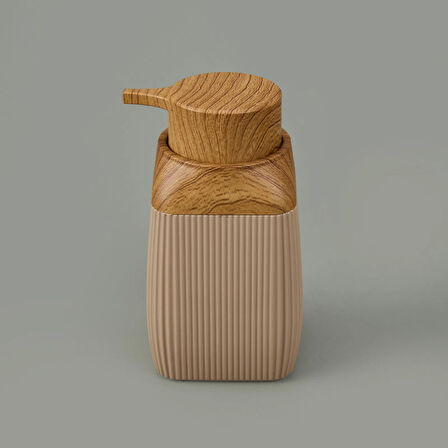 Bath Diva 2'li Sıvı Sabunluk ve Diş Fırçalık Seti - Kahverengi