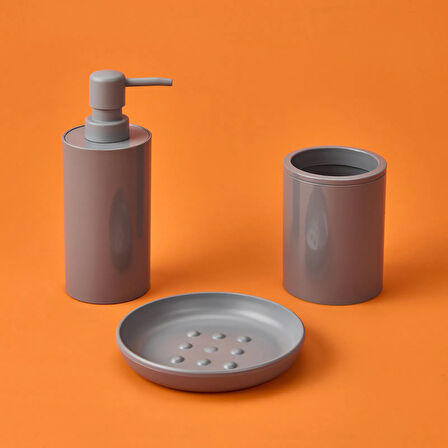 Flores 5'li Banyo Seti - Gri