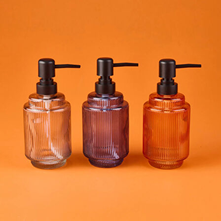 Çizgili Sıvı Sabunluk - Asorti - 17 cm