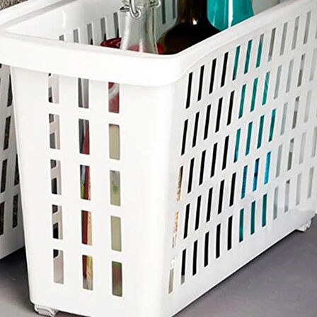 Plastik Maksi Dolap İçi Tekerlekli Düzenleyici - 13 lt