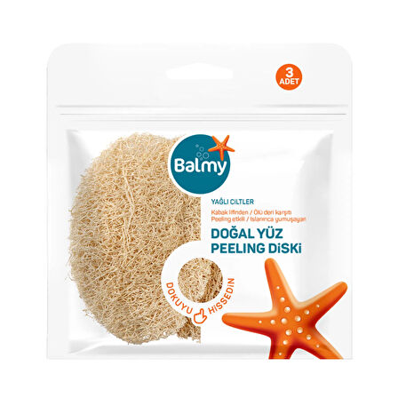 Loofah 3'lü Yüz Peeling Diski