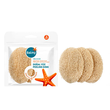 Loofah 3'lü Yüz Peeling Diski