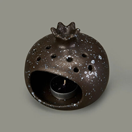 Deco Melograno Buhurdanlık - Siyah - 10 cm