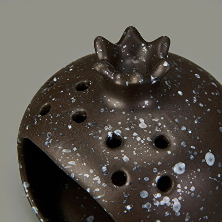 Deco Melograno Buhurdanlık - Siyah - 10 cm