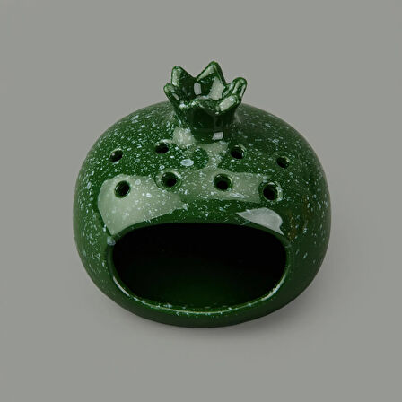 Deco Melograno Buhurdanlık - Yeşil - 10 cm