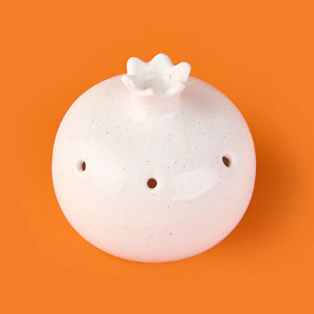 Deco Melograno Buhurdanlık - Beyaz - 10 cm
