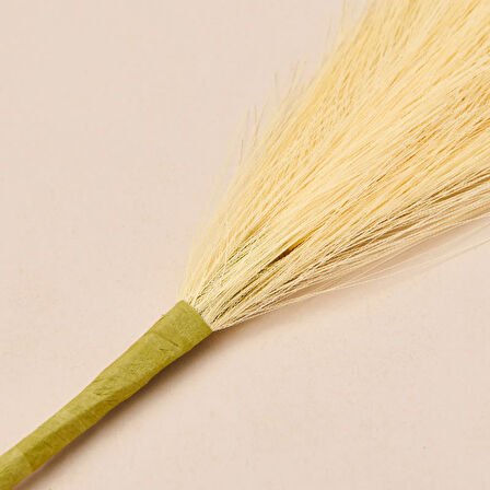 Dekoratif Tüy - Sarı - 44 cm