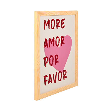 Deco Bold Hearts Duvar Panosu - Kırmızı / Pembe - 30x40 cm