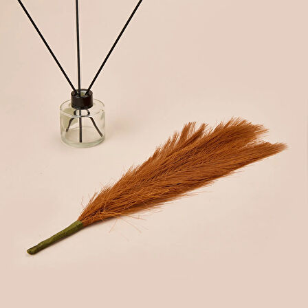 Dekoratif Tüy - Kiremit - 44 cm