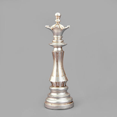 Deco Vezir Dekor - Gümüş - 38 cm