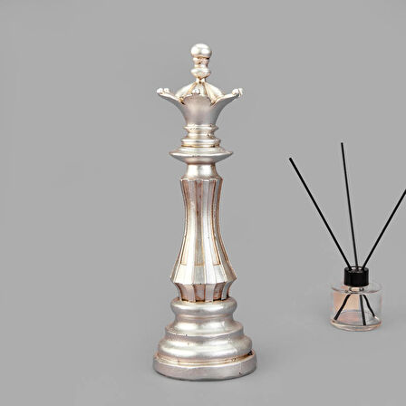 Deco Vezir Dekor - Gümüş - 38 cm