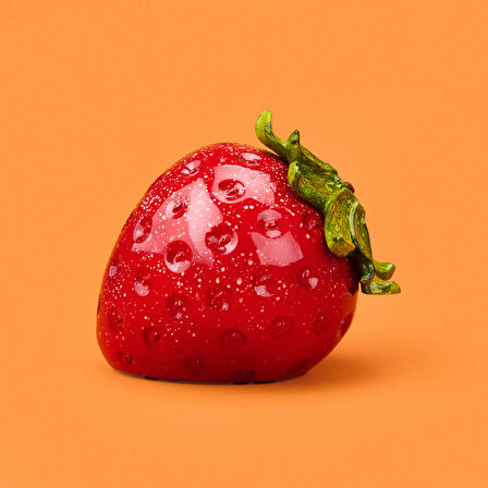 Deco Strawberry Dekor - Kırmızı - 13 cm