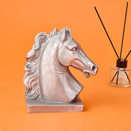 Deco Horse Dekor - Gümüş - 20 cm