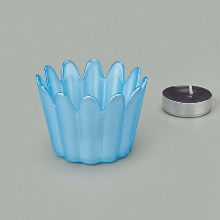 Deco Tulu Mumluk - Mavi - 9 cm