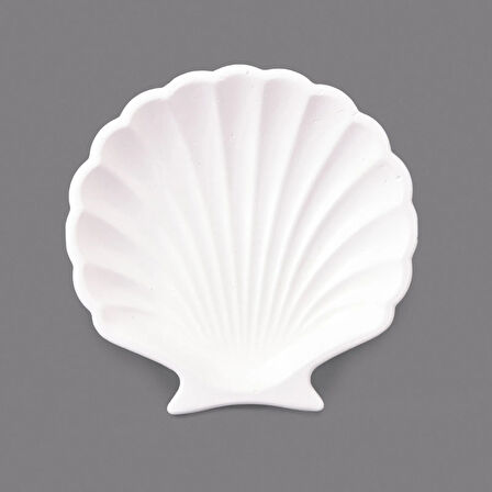 Deco İstiridye Dekor - Beyaz - 10 cm