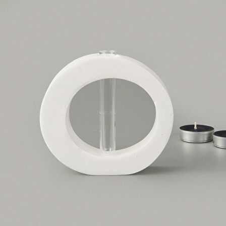 Deco Solid Dekor - Beyaz - 13 cm