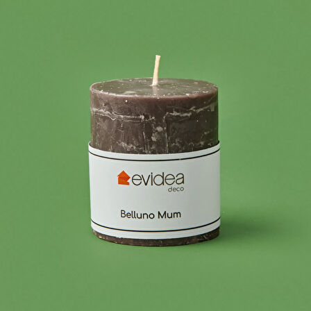 Deco Belluno Mum - Koyu Gri - 8 cm