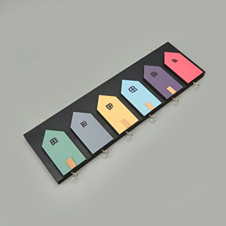 Deco House Duvar Askısı - Renkli - 40x12 cm