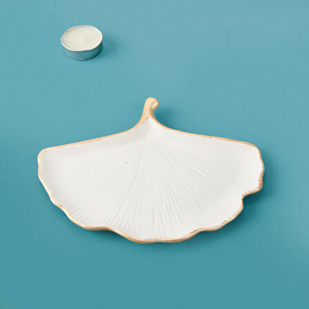 Deco Ginko Dekor - Beyaz - 17 cm