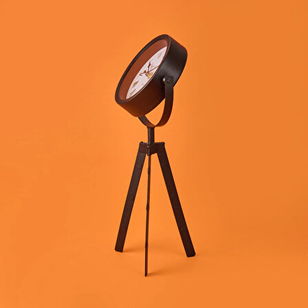 Tripod Masa Saati - Siyah - 19x42 cm