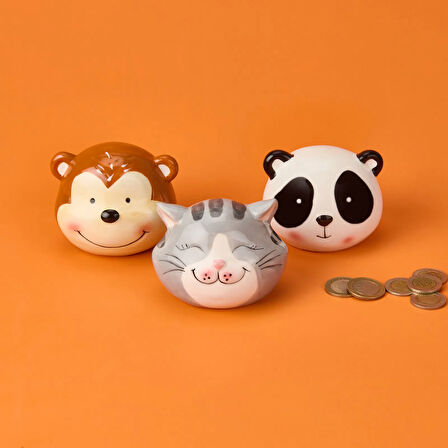 Animals Mini Kumbara - Asorti - 10x8 cm