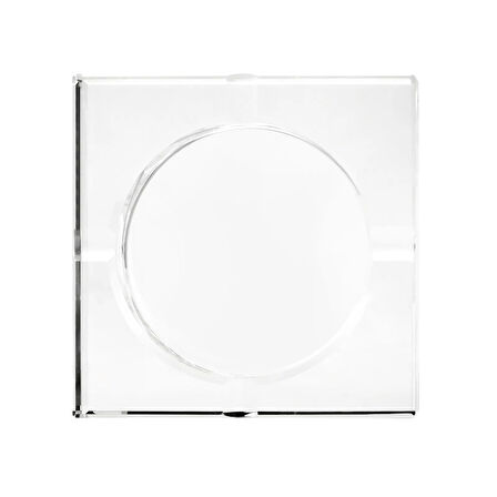 Deco Kristal Kare Küllük - Şeffaf - 10 cm