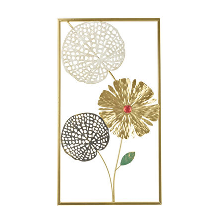 Deco Gardenya Metal Tablo - Renkli - 45x25 cm