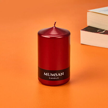 Baton Mum - Metalik Bordo - 6x10 cm