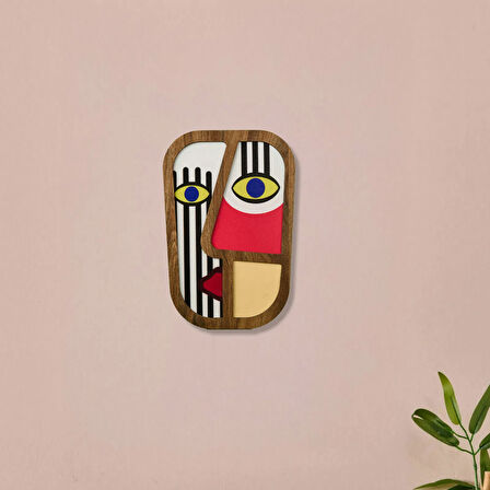 Deco Mask Duvar Panosu - Renkli - 20 cm