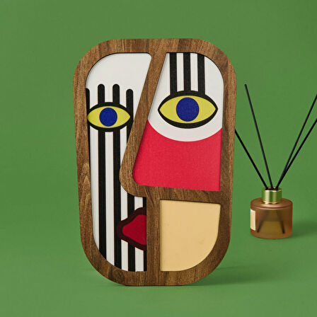 Deco Mask Duvar Panosu - Renkli - 20 cm