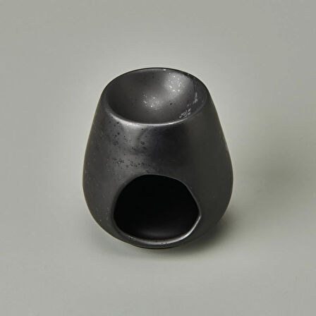 Deco Enyo Seramik Buhurdanlık - Mat Siyah - 11 cm